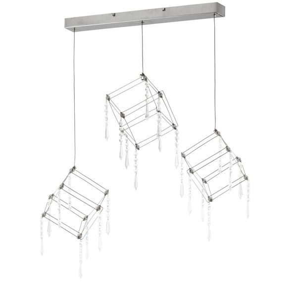 Näve Pendelleuchte ARANEUS 80x15,5cm Warmweiss chrome 6117942