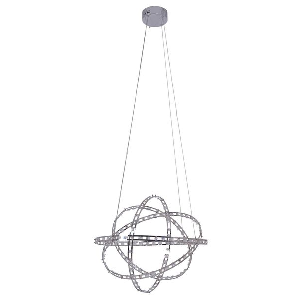 Näve Pendelleuchte COSMOS Ø60cm Warmweiss chrome 6136442