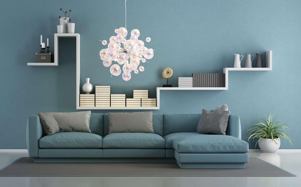 Näve G9 Pendelleuchte EXPLOSION Ø65cm irisierend 7026430