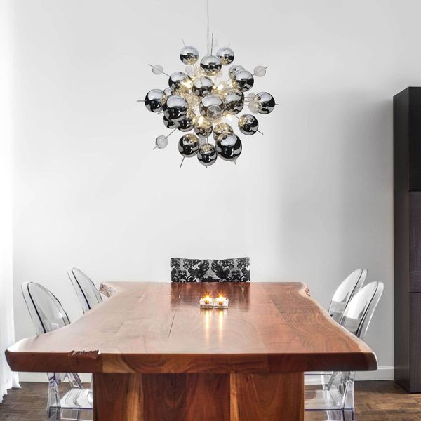 Näve G9 Pendelleuchte EXPLOSION Ø65cm chrome 7026442