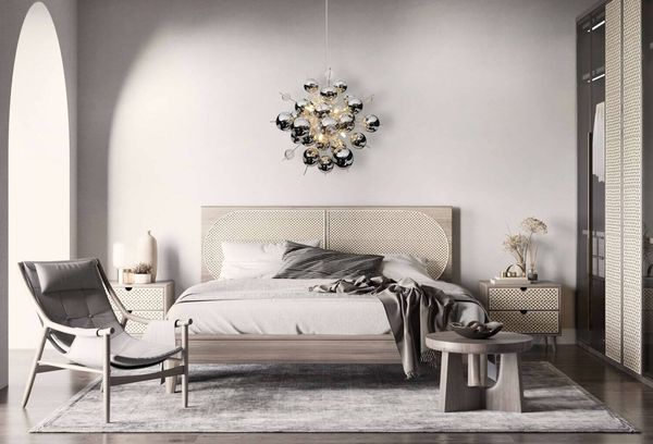 Näve G9 Pendelleuchte EXPLOSION Ø65cm chrome 7026442