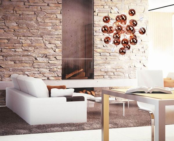 Näve G9 Pendelleuchte EXPLOSION Ø65cm kupfer 7026447