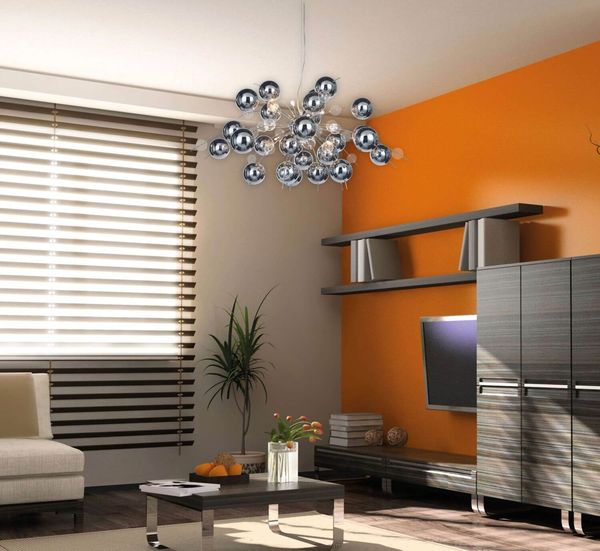 Näve G9 Pendelleuchte EXPLOSION Ø98cm chrome 7030942