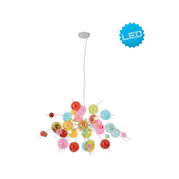 Näve G9 Pendelleuchte EXPLOSION Ø98cm bunt 7030961