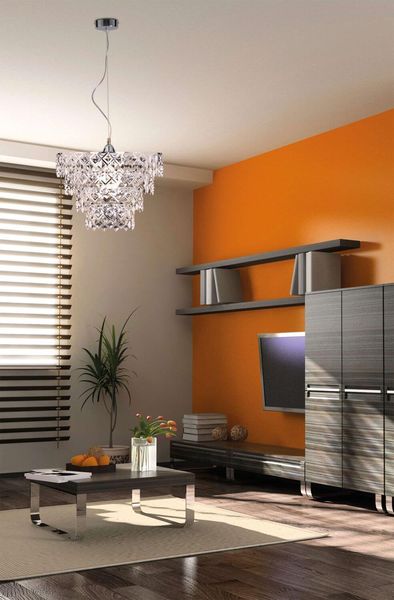 Näve E27 Pendelleuchte FANCY Ø38cm chrome 7048942