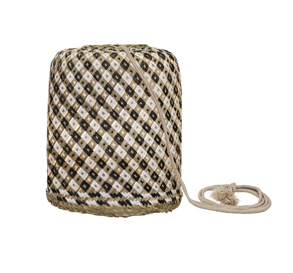 NewGarden BENIRRAS LED Rattan Outdoor Pendelleuchte kabellos + Fernbedienung Innen & Außen IP54