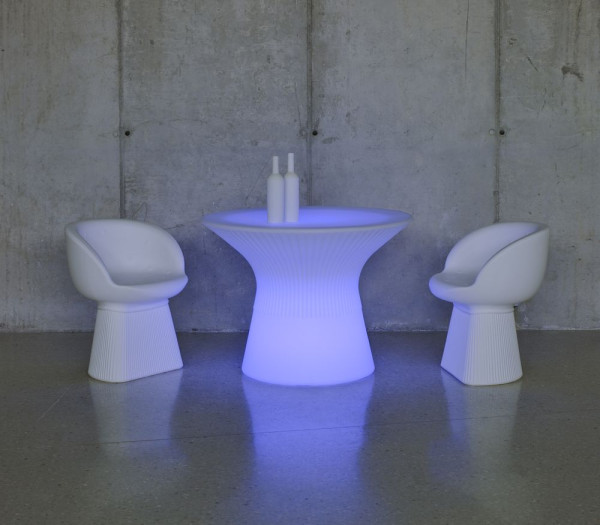 NewGarden CAPRI 40 LED Outdoor Tisch beleuchtet + RGB, Akku, Fernbedienung Innen & Außen IP65