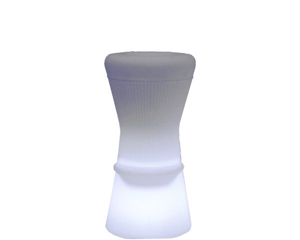 NewGarden CORFU 74 LED Solar Barhocker 40cm + RGB, Akku, Fernbedienung Innen & Außen IP65