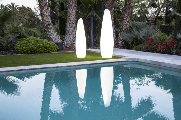 NewGarden FREDO 140 LED Stehleuchte / Flaschenlampe für Garten, Terrasse 140cm G13 Innen & Außen IP65