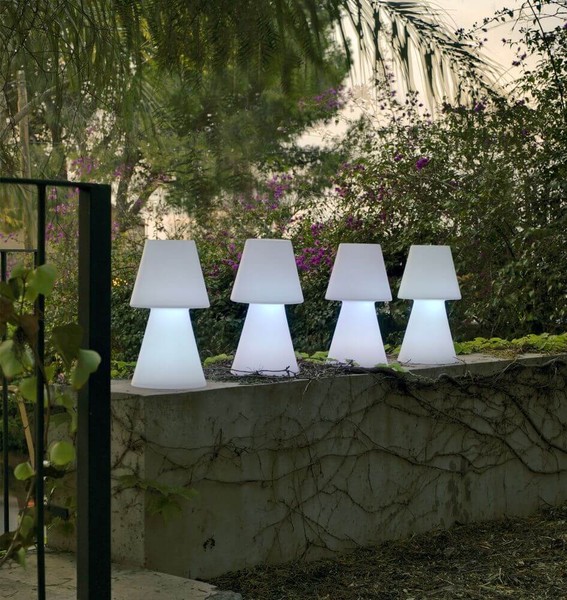 NewGarden LOLA 45 LED Tischleuchte wetterfest 45cm E27 Innen & Außen IP65