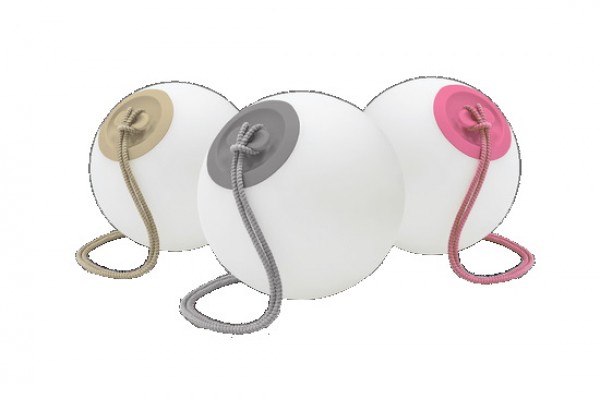 NewGarden NORAI LED Farbwechsel Pendellampe beige + USB Akku Innen & Außen IP65