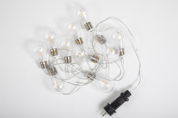 NewGarden STELLA LED Lichterkette 10x für Steckdose Innen & Außen IP44