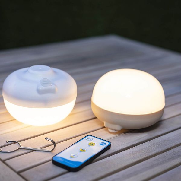 NewGarden BOMBILLA CHERRY LED Outdoor-Leuchthalbkugel, Solar, tragbar und magnetisch, dimmbar IP54