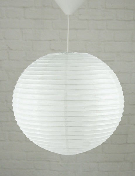 Niermann Papier-Pendelleuchte, Papierballon weiss