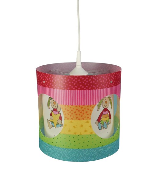 Niermann Rainbow Rabbit Dreh-Pendelleuchte E27 Multicolor, Bunt Made in Germany