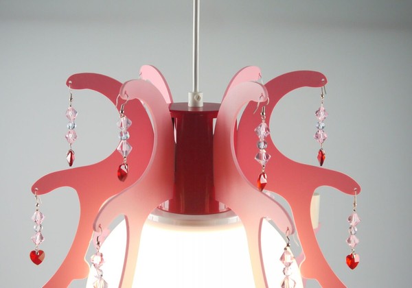 Niermann Rosata Pendelleuchte E27 Rosa Made in Germany