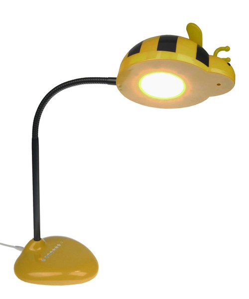 Niermann Starbee LED Projektions-Tischleuchte 21fach Tageslichtweiss dimmbar 6,3W Gelb-Schwarz