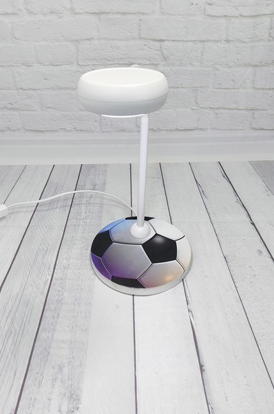 Niermann Fußball Tischleuchte GX53 Schwarz/Weiß Made in Germany