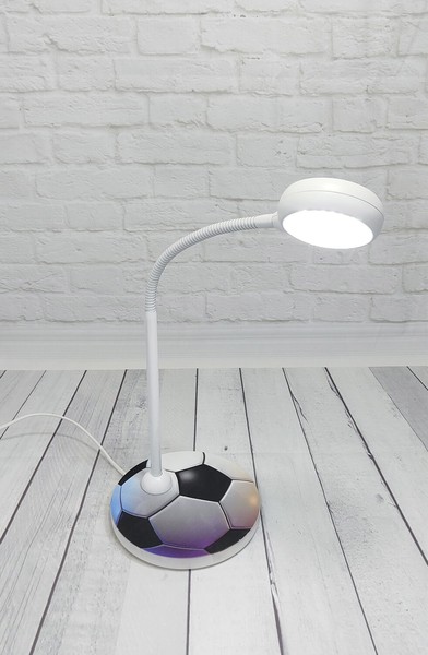 Niermann Fußball Tischleuchte GX53 Schwarz/Weiß Made in Germany