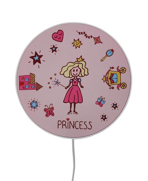 Niermann Prinzessin Wandleuchte E14 Weiß,Rosa Made in Germany