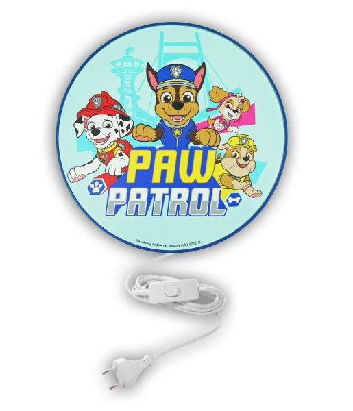 Niermann Paw Patrol Wandleuchte E14 Blau, Multicolor Made in Germany