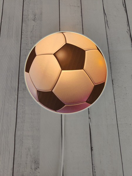Niermann Fußball Wandleuchte E14 Weiß, Schwarz Made in Germany