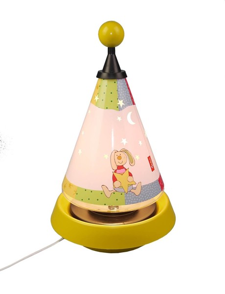 Niermann Rainbow Rabbit Carrousel-Tischleuchte G4 20W Multicolor, Bunt Made in Germany