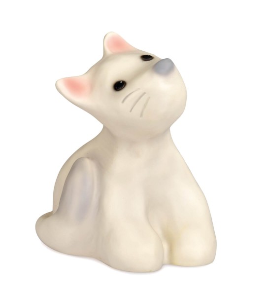 Niermann Katze Felix LED Dekoleuchte Warmweiss 1,5W Multicolor, Bunt Made in Germany