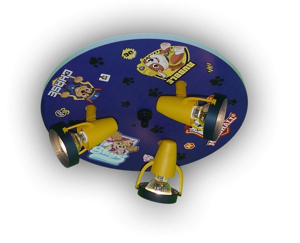 Niermann Paw Patrol Deckenleuchte 3fach GU10 Multicolor, Bunt Made in Germany