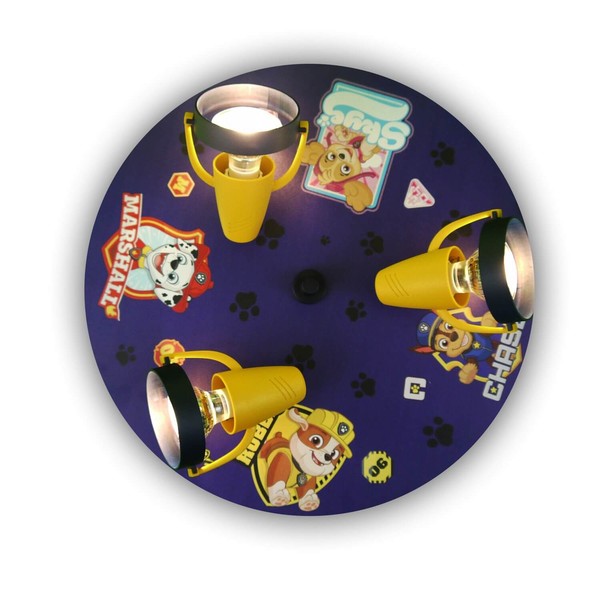 Niermann Paw Patrol Deckenleuchte 3fach GU10 Multicolor, Bunt Made in Germany