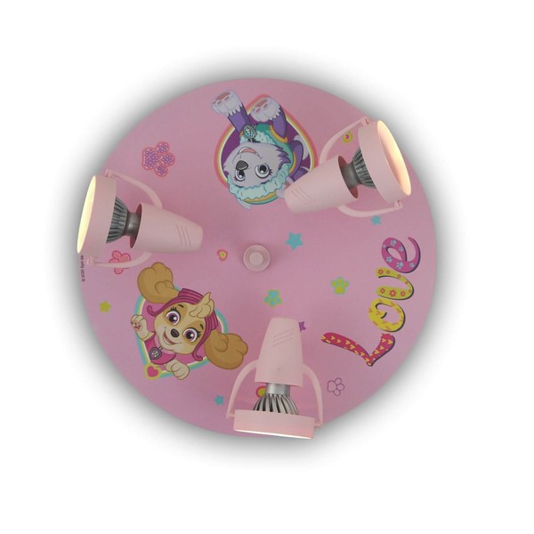 Niermann Paw Patrol Deckenleuchte 3fach GU10 Pawsitive Pups Multicolor, Bunt Made in Germany