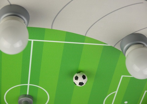 Niermann Fußballstadion LED Deckenleuchte 5fach E14 Grün, Silber Made in Germany