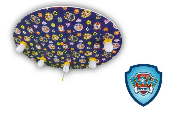 Niermann Paw Patrol LED Deckenleuchte 5fach E14 Multicolor, Bunt Made in Germany