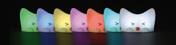 Mega Light Eggy & Friends LED Nachtlicht Catty Cat 1,5W Weiß