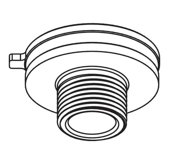 Nordic Global Trac Nippel XTS58/8-9, alu, M10, Höhe 8mm, ID 7,4mm