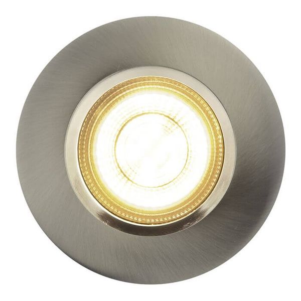 Nordlux Dorado Smartlight LED Einbauleuchte 4,7W IP65 Gebürstetes Nickel Steuerbare Lichtfarbe