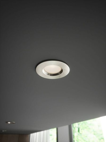 Nordlux Dorado Smartlight LED Einbauleuchte 4,7W IP65 Gebürstetes Nickel Steuerbare Lichtfarbe