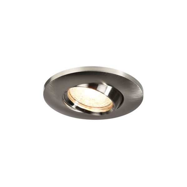 Nordlux Umberto Einbauleuchte Badezimmer GU10 drehbar IP44 Nickel 2210100055