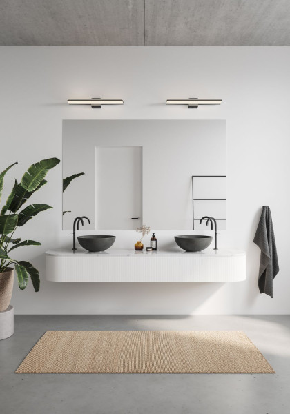 Nordlux Tinia 60 LED Badezimmer-Wandleuchte dimmbar 24W IP44 warm+neutralweiss Spiegelleuchte 2210141003