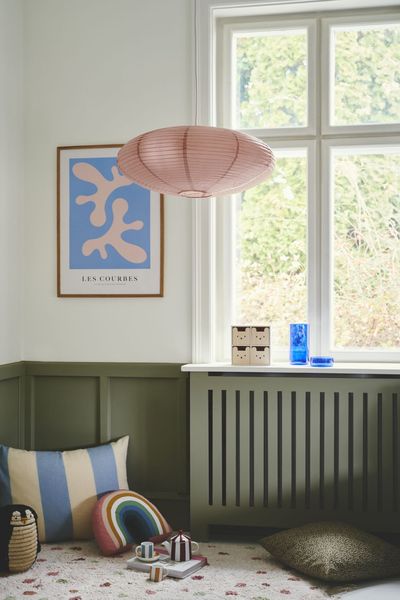 Nordlux Villo 60 Papier-Lampenschirm Hängeleuchte Staubrosa 2213253257