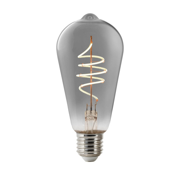 Nordlux 2280022747 SmartE27 ST64 LED E27 Leuchtmittel 4,7W Dimmbar Extra-warmweiss Rauchfarben