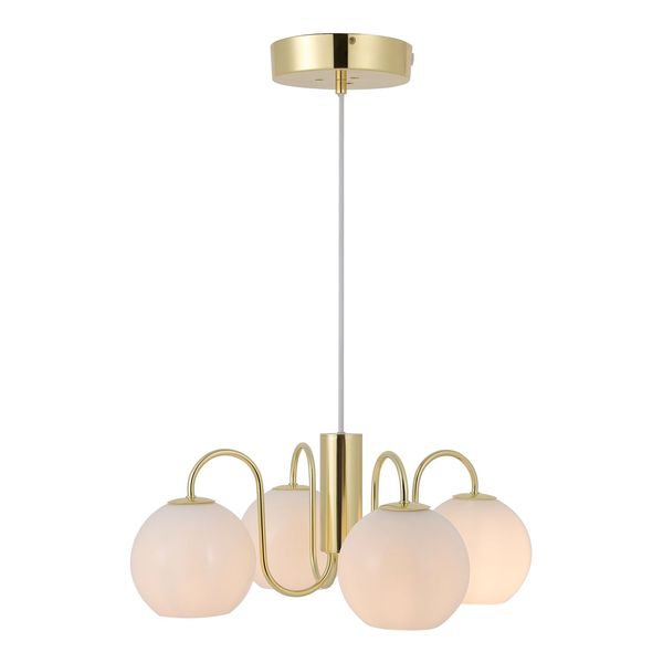 Nordlux Franca Glas-Pendelleuchte 4xE14 Messing Pendellampe 2312543035