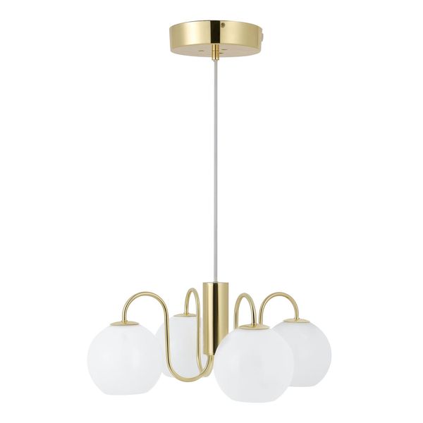 Nordlux Franca Glas-Pendelleuchte 4xE14 Messing Pendellampe 2312543035