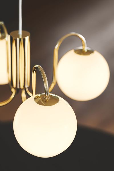 Nordlux Franca Glas-Pendelleuchte 4xE14 Messing Pendellampe 2312543035