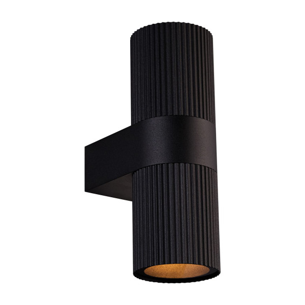 Nordlux Kyklop Ripple Wandleuchte GU10 IP54 Schwarz 2318051003