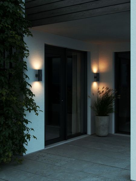 Nordlux Kyklop Ripple Wandleuchte GU10 IP54 Schwarz 2318051003