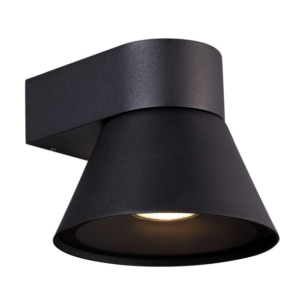 Nordlux Kyklop Cone Wandleuchte GU10 IP54 Schwarz 2318071003