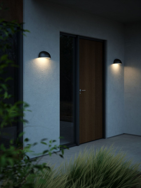 Nordlux Scorpius Maxi Wandleuchte E27 IP44 Schwarz Design-Außenlampe 2320721003