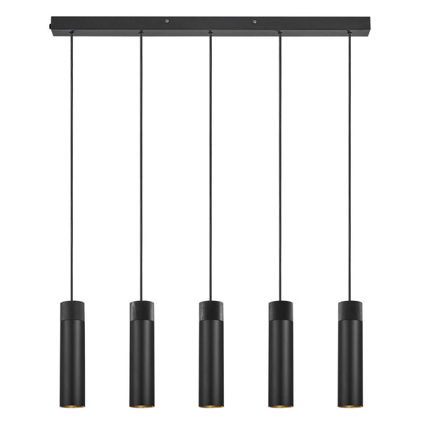 Nordlux 2410483003 TILO 5-Spot GU10 Pendelleuchte Schwarz