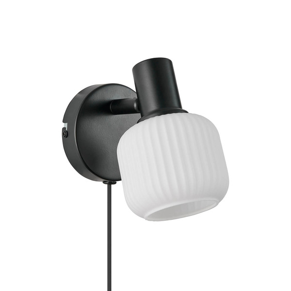 Nordlux MILFORD Mini Wandleuchte E14 Schwarz 2412631003
